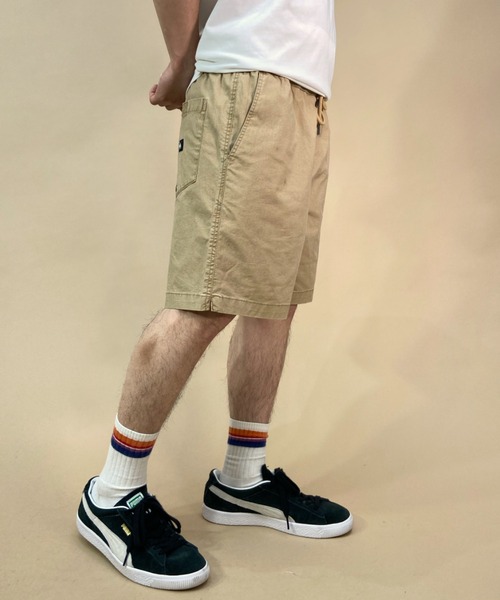 Quiksilver(クイックシルバー)の「QUIKSILVER/クイックシルバー ウォークショーツ ハーフパンツ/無地 コットン/ウォッシュ加工 ウェストゴム EQYWS03827(その他パンツ・メンズ・ブラック/ブルー/イエロー/ベージュ/ライトブラウン/シャーベット・S/M)」の16枚目の写真