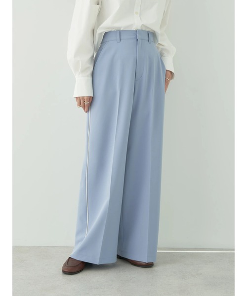 earth music&ecology（アースミュージックアンドエコロジー）の「サイドラインパンツ（その他パンツ・レディース・ダークブラウン/ベージュ/ブルー・S/M）」の22枚目の写真