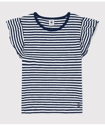 PETIT BATEAU（プチバトー）の「スラブジャージボーダー半袖Ｔシャツ（Tシャツ/カットソー・キッズ）」