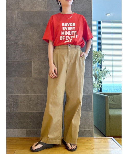 LEPSIM（レプシィム）の「チノストレートパンツ　172926（チノパンツ・レディース・カーキ/ベージュ/ブラック/オフホワイト・LARGE/MEDIUM）」の10枚目の写真