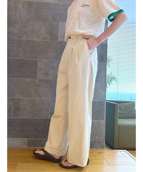 LEPSIM（レプシィム）の「チノストレートパンツ　172926（チノパンツ・レディース・カーキ/ベージュ/ブラック/オフホワイト・LARGE/MEDIUM）」の7枚目の写真