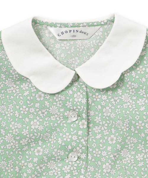 新品】CHOPIN deux 花柄 半袖ワンピース 前開き130cm Amazon | [CHOPIN