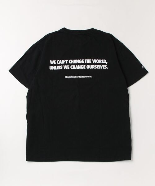 MAGIC STICK（マジックスティック）の「DAMN SS T（Tシャツ/カットソー・メンズ・ブラック/ホワイト・LARGE/MEDIUM/LL）」の4枚目の写真