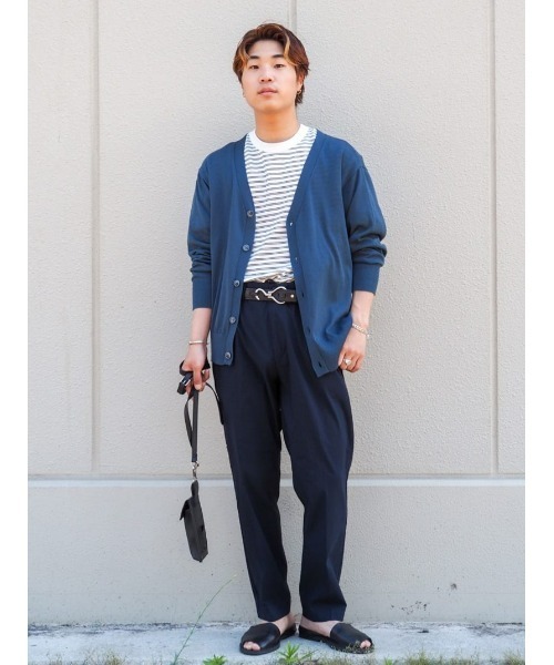 PLUS ONE（プラスワン）の「【接触冷感】【PLUS ONE】サラサラボーダーＴシャツ / 吸水速乾（Tシャツ/カットソー・メンズ・ブラック×ホワイト/ホワイト×ブラック/ホワイト×イエロー・M/XL/S/L）」の15枚目の写真