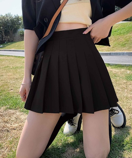 SPIGA（スピーガ）の「ﾍﾞｰｼｯｸﾌﾟﾘｰﾂﾐﾆｽｶｰﾄ（スカート・レディース・ブラック/グレー・SMALL/MEDIUM）」の2枚目の写真