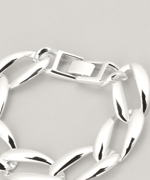 Noble（ノーブル）の「【gren by M】 フラットチェーンブレスレット（ブレスレット・レディース・シルバー・FREE）」の2枚目の写真