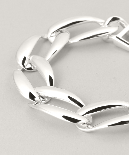 Noble（ノーブル）の「【gren by M】 フラットチェーンブレスレット（ブレスレット・レディース・シルバー・FREE）」の4枚目の写真