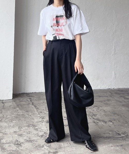 LIAN(リアン)の「フォトプリントロゴTシャツ(Tシャツ/カットソー・レディース・ブラック/レッド/オフホワイト/イエロー/グリーン/オートミール・FREE)」の17枚目の写真