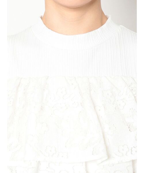 dazzlin（ダズリン）の「ダブルフリルオープンドッキングトップス（Tシャツ/カットソー・レディース・ブラック/ベージュ/オフホワイト・FREE）」の19枚目の写真
