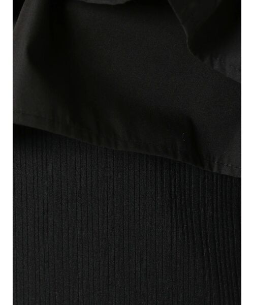 dazzlin（ダズリン）の「ダブルフリルオープンドッキングトップス（Tシャツ/カットソー・レディース・ブラック/ベージュ/オフホワイト・FREE）」の16枚目の写真