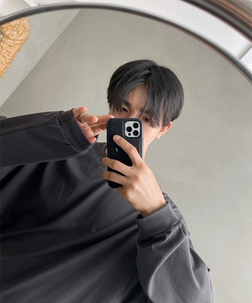 ASCLO(エジュクロ)の「ASCLO Box Wring Long Sleeve T Shirt(Tシャツ/カットソー・メンズ・ホワイト/ブラック/チャコールグレー・FREE)」の4枚目の写真