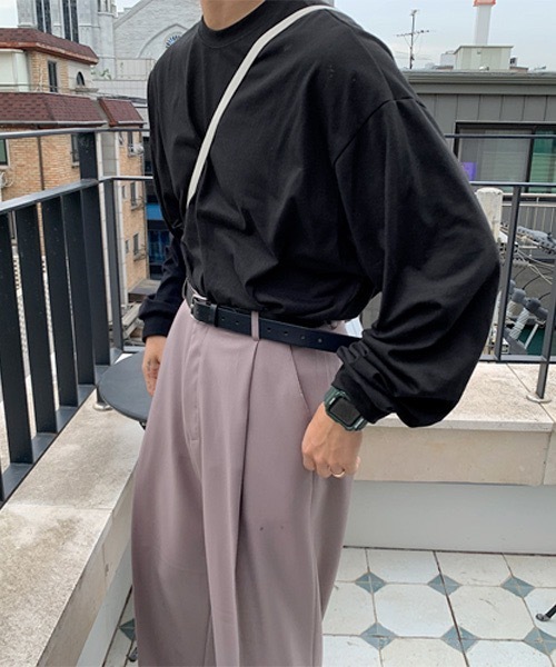 ASCLO(エジュクロ)の「ASCLO Box Wring Long Sleeve T Shirt(Tシャツ/カットソー・メンズ・ホワイト/ブラック/チャコールグレー・FREE)」の17枚目の写真