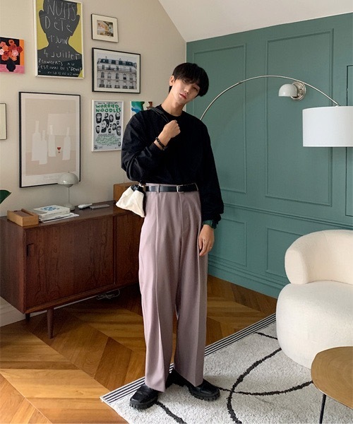 ASCLO(エジュクロ)の「ASCLO Box Wring Long Sleeve T Shirt(Tシャツ/カットソー・メンズ・ホワイト/ブラック/チャコールグレー・FREE)」の22枚目の写真