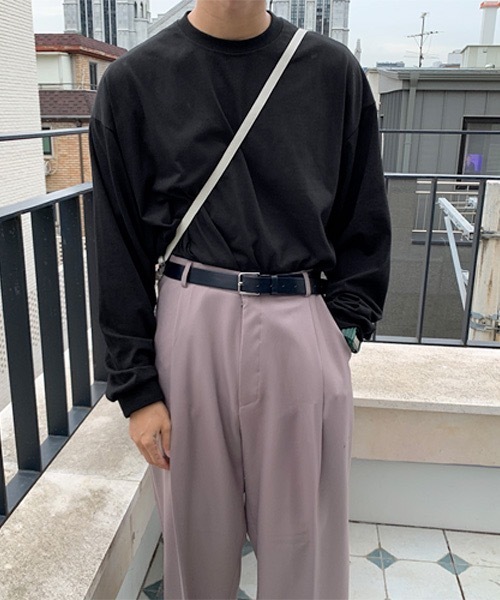 ASCLO(エジュクロ)の「ASCLO Box Wring Long Sleeve T Shirt(Tシャツ/カットソー・メンズ・ホワイト/ブラック/チャコールグレー・FREE)」の15枚目の写真