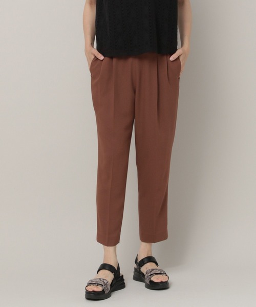 Elura（エルーラ）の「サラサラサマーテーパードパンツ/163380（その他パンツ・レディース・グリーン系その他4/ブラック/ネイビー/ライトピンク/ホワイト/ダークブラウン/ホワイト系その他5/ダークネイビー/グレー系その他7/カーキ/グリーン系その他・SMALL/MEDIUM/LARGE/X-LARGE）」の5枚目の写真