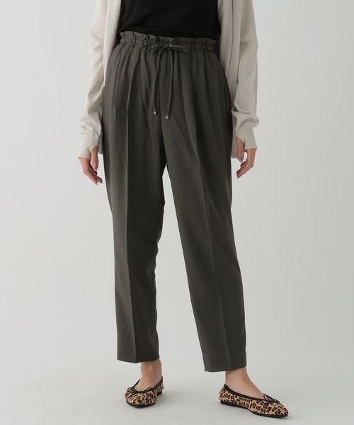 Elura（エルーラ）の「サラサラサマーテーパードパンツ/163380（その他パンツ・レディース・グリーン系その他4/ブラック/ネイビー/ライトピンク/ホワイト/ダークブラウン/ホワイト系その他5/ダークネイビー/グレー系その他7/カーキ/グリーン系その他・SMALL/MEDIUM/LARGE/X-LARGE）」の6枚目の写真