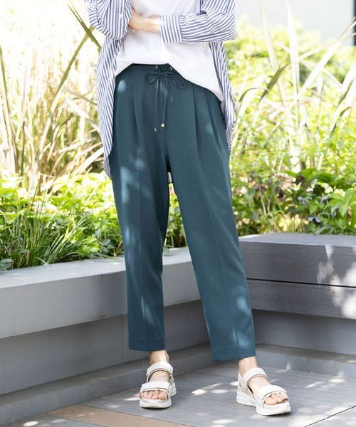 Elura（エルーラ）の「サラサラサマーテーパードパンツ/163380（その他パンツ・レディース・グリーン系その他4/ブラック/ネイビー/ライトピンク/ホワイト/ダークブラウン/ホワイト系その他5/ダークネイビー/グレー系その他7/カーキ/グリーン系その他・SMALL/MEDIUM/LARGE/X-LARGE）」の8枚目の写真