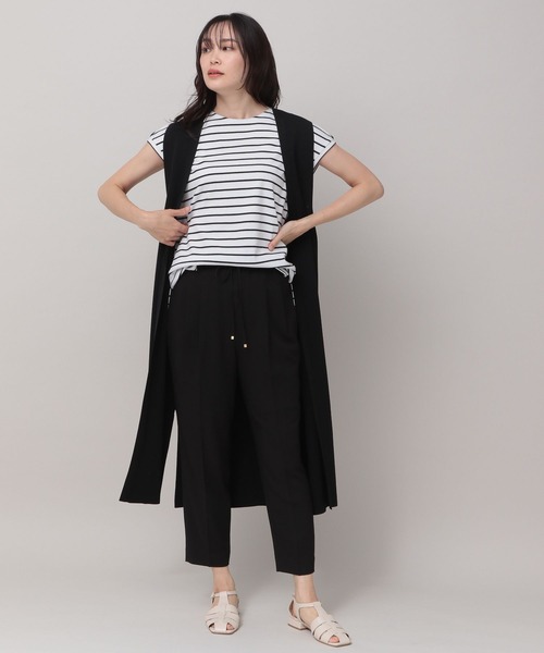 Elura（エルーラ）の「サラサラサマーテーパードパンツ/163380（その他パンツ・レディース・グリーン系その他4/ブラック/ネイビー/ライトピンク/ホワイト/ダークブラウン/ホワイト系その他5/ダークネイビー/グレー系その他7/カーキ/グリーン系その他・SMALL/MEDIUM/LARGE/X-LARGE）」の12枚目の写真