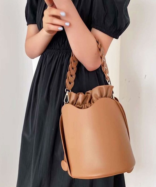 バロン♡花うさぎハリネズミ♡丸底 2wayショルダーバッグ バッグ