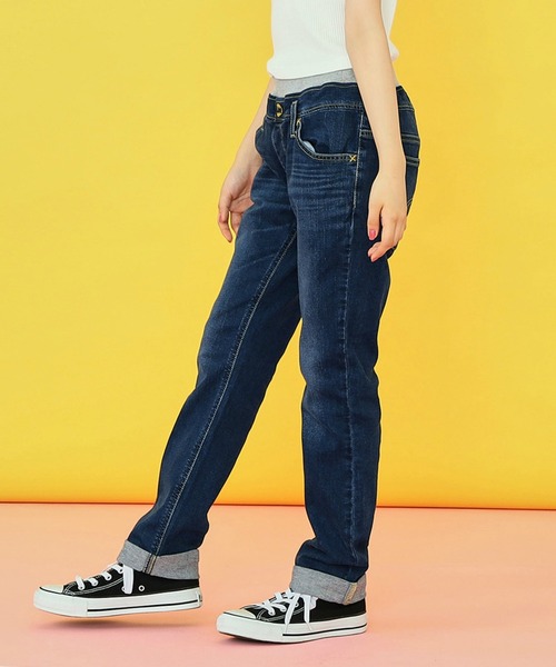 Lee（リー）の「Lee/リー【130-160cm】キッズ ベーシック リブ ストレッチ テーパードデニムパンツ（デニムパンツ・キッズ・インディゴブルー/ダークインディゴブルー/ブラック系その他/ブルー・160/140/150/130）」の6枚目の写真