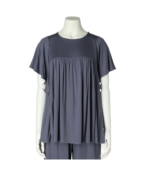 KID BLUE（キッドブルー）の「キッドブルー -23ベンベルグスムース -半袖トップス -KRUN362 -kidblue（その他トップス・レディース・ネイビー/ミント・M）」の6枚目の写真