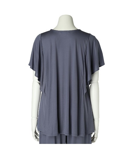 KID BLUE（キッドブルー）の「キッドブルー -23ベンベルグスムース -半袖トップス -KRUN362 -kidblue（その他トップス・レディース・ネイビー/ミント・M）」の8枚目の写真