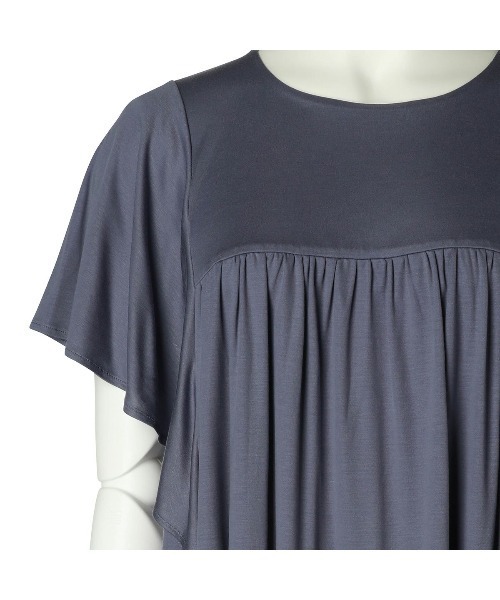 KID BLUE（キッドブルー）の「キッドブルー -23ベンベルグスムース -半袖トップス -KRUN362 -kidblue（その他トップス・レディース・ネイビー/ミント・M）」の10枚目の写真