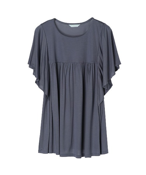 KID BLUE（キッドブルー）の「キッドブルー -23ベンベルグスムース -半袖トップス -KRUN362 -kidblue（その他トップス・レディース・ネイビー/ミント・M）」の5枚目の写真