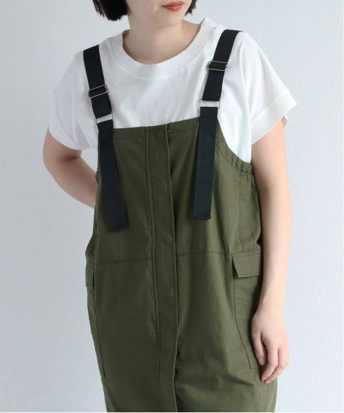 cepo(セポ)の「ベルトストラップジャンスカ 2WAY(ジャンパースカート・レディース・オリーブ/ベージュ・M)」の1枚目の写真