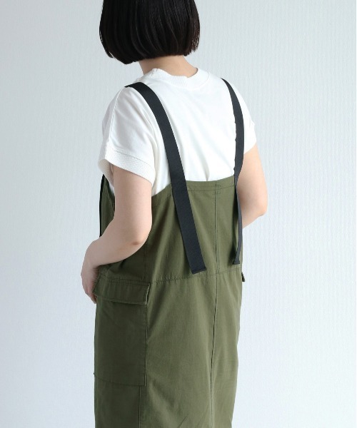 cepo(セポ)の「ベルトストラップジャンスカ 2WAY(ジャンパースカート・レディース・オリーブ/ベージュ・M)」の17枚目の写真