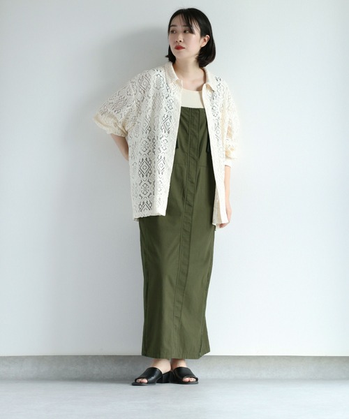 cepo(セポ)の「ベルトストラップジャンスカ 2WAY(ジャンパースカート・レディース・オリーブ/ベージュ・M)」の22枚目の写真