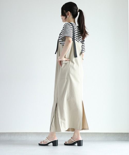 cepo(セポ)の「ベルトストラップジャンスカ 2WAY(ジャンパースカート・レディース・オリーブ/ベージュ・M)」の10枚目の写真