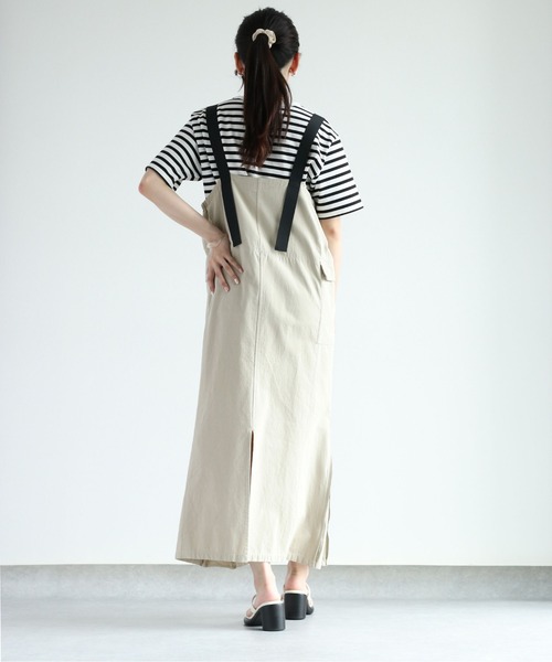 cepo(セポ)の「ベルトストラップジャンスカ 2WAY(ジャンパースカート・レディース・オリーブ/ベージュ・M)」の11枚目の写真