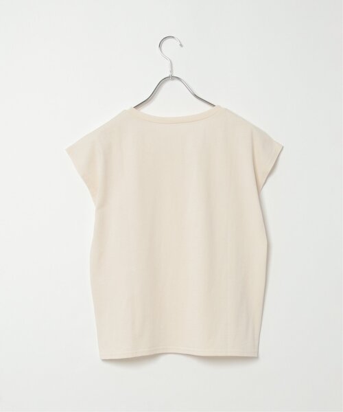 VENCEEXCHANGE(ヴァンスエクスチェンジ)の「USAコットンフレンチスリーブTシャツ(Tシャツ/カットソー・レディース・ホワイト/ダークグレー/ブルー/ベージュ/キャメル/ブラウン・FREE)」の8枚目の写真
