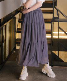 Doula Doula | ティアードシアーロングスカート(スカート)