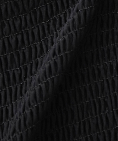 AP STUDIO（エーピーストゥディオ）の「*【TOTEME（トーテム）】SMOCKED BIKINI TOP（水着・レディース・ブラック・FREE）」の4枚目の写真