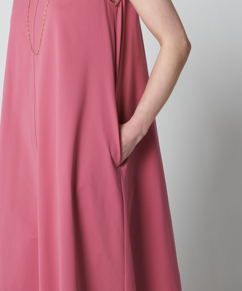 N.O.R.C by the line（ノークバイザライン）の「Water repellent フレアワンピース（ワンピース・レディース・カーキ/ブラック・M/S）」の5枚目の写真