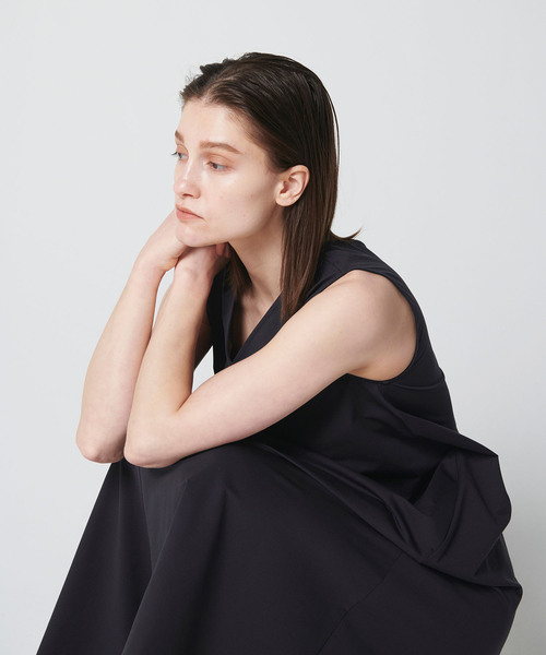 N.O.R.C by the line（ノークバイザライン）の「Water repellent フレアワンピース（ワンピース・レディース・カーキ/ブラック・M/S）」の8枚目の写真