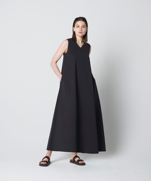 N.O.R.C by the line（ノークバイザライン）の「Water repellent フレアワンピース（ワンピース・レディース・カーキ/ブラック・M/S）」の2枚目の写真