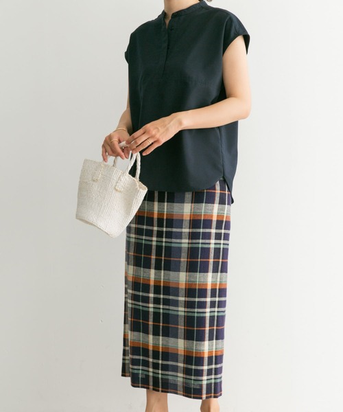 URBAN RESEARCH DOORS（アーバンリサーチドアーズ）の「カラーチェックセミタイトスカート（スカート・レディース・ベージュ系その他/ブルー系その他・SMALL/MEDIUM）」の15枚目の写真