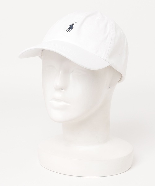 POLO RALPH LAUREN(ポロ ラルフ ローレン)の「コットン チノ ベースボール キャップ(キャップ・メンズ・ホワイト・ONE)」の5枚目の写真
