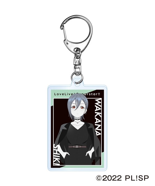 Tシャツ　若菜四季 Tシャツ＆アクリルキーホルダーセット ブラック XLサイズ 「ラブライブ!スーパースター!! BLACK COLLECTION by ZOZOTOWN」 T-shirt Wakana Shiki T-Shirts & Acrylic Key Holder Set Black