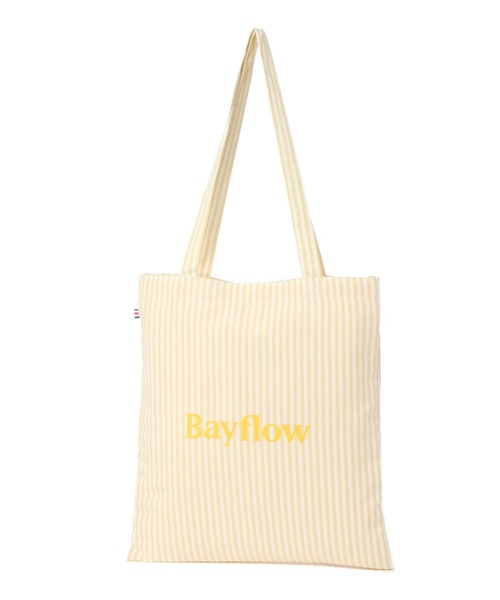 BAYFLOW(ベイフロー)の「ショッピングロゴトート(トートバッグ・レディース・イエロー/チャコール/ブルー/ブラック・FREE)」の4枚目の写真