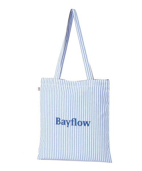 BAYFLOW(ベイフロー)の「ショッピングロゴトート(トートバッグ・レディース・イエロー/チャコール/ブルー/ブラック・FREE)」の3枚目の写真