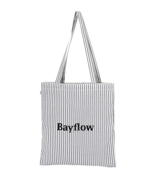BAYFLOW(ベイフロー)の「ショッピングロゴトート(トートバッグ・レディース・イエロー/チャコール/ブルー/ブラック・FREE)」の1枚目の写真