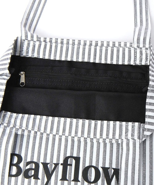 BAYFLOW(ベイフロー)の「ショッピングロゴトート(トートバッグ・レディース・イエロー/チャコール/ブルー/ブラック・FREE)」の12枚目の写真