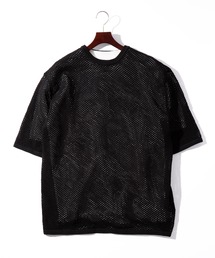 メッシュニット アンサンブルTシャツ
