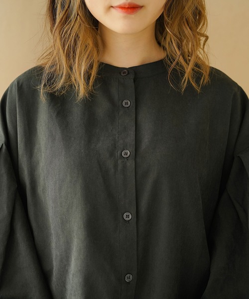 moulis'（ムーリス）の「2WAYボリュームスリーブブラウス（シャツ/ブラウス・レディース・ネイビー/ベージュ/イエロー・M-L/3L）」の15枚目の写真