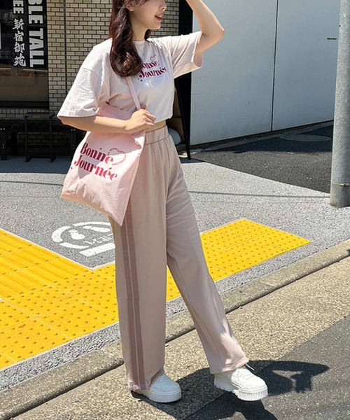 one after another NICE CLAUP(ワンアフターアナザーナイスクラップ)の「アソートロゴトートバッグ(トートバッグ・レディース・ラベンダー/ブラック/ピンク/ベージュ・FREE)」の15枚目の写真