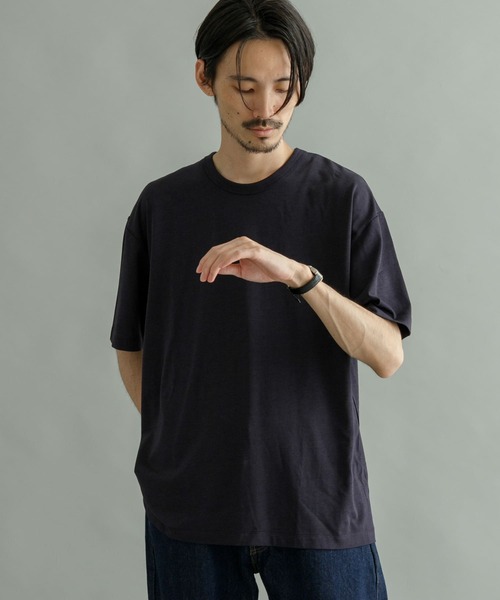 URBAN RESEARCH（アーバンリサーチ）の「『Sサイズ/XLサイズあり』『UR TECH』天竺Tシャツ（Tシャツ/カットソー・メンズ・グレー/ブラック/ネイビー/ホワイト・LARGE/X-LARGE/MEDIUM/SMALL）」の4枚目の写真